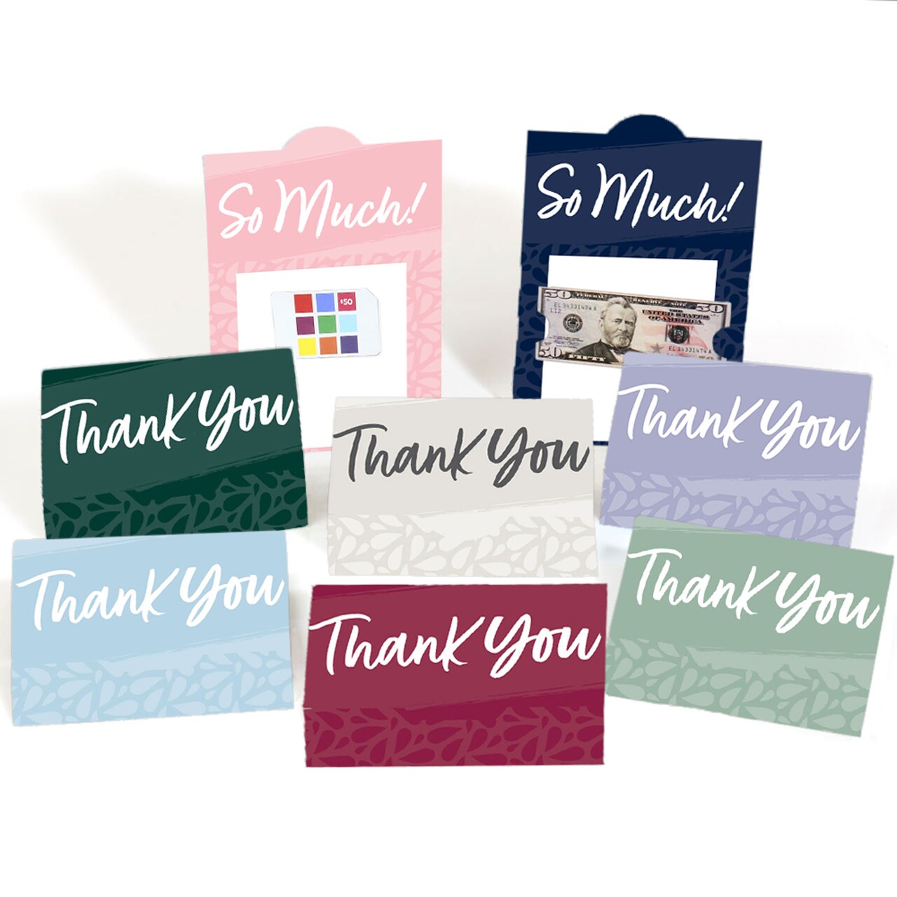 Big Dot of Happiness Assorted Elegantly Simple - Guest Party Favors Money And Gift Card Holders - Set of 8